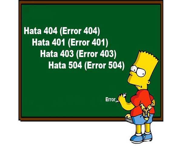 Web Sitelerinde En Çok Karşılaştığımız 4 Hata ve Anlamları